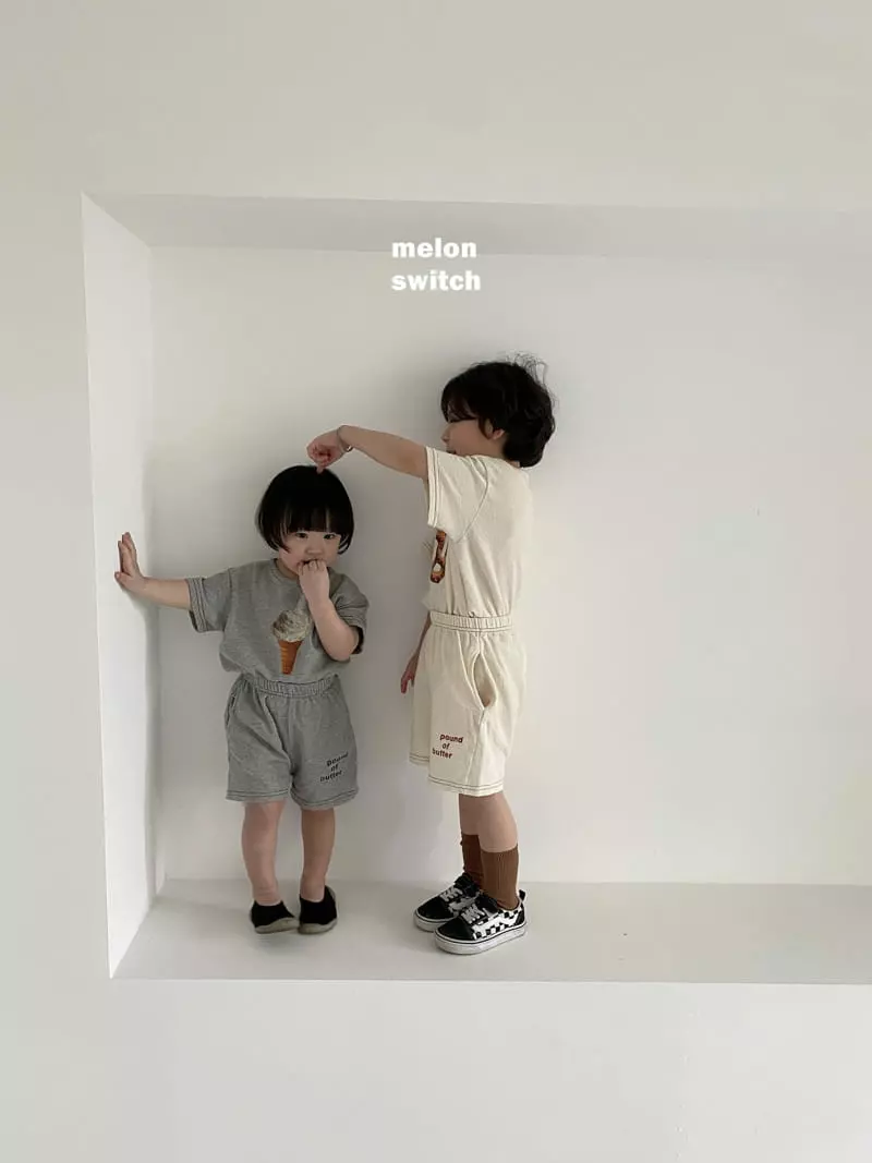 Melon Switch - Korean Children Fashion - #kidsstore - Brunch Top Bottom Set - 7
