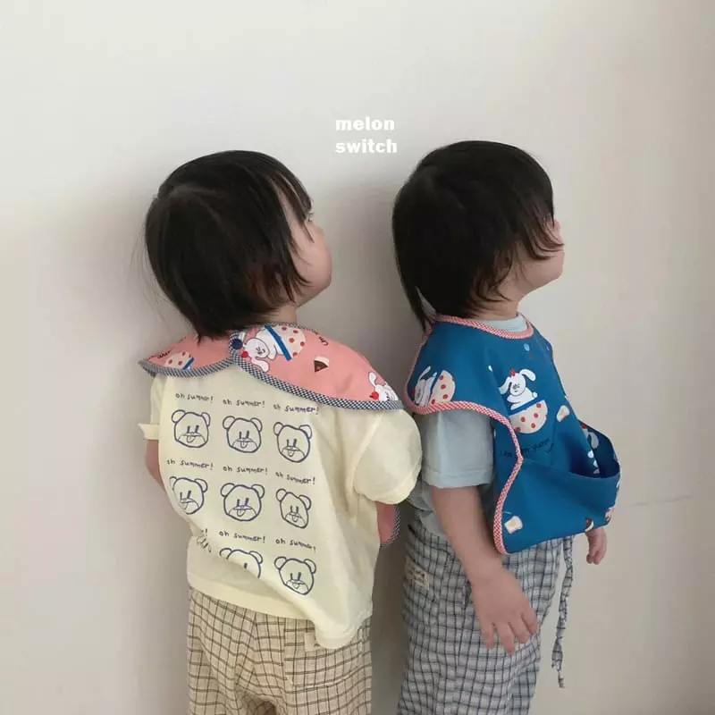 Melon Switch - Korean Children Fashion - #kidsstore - Nyam Nyam Waterproof Bib - 4
