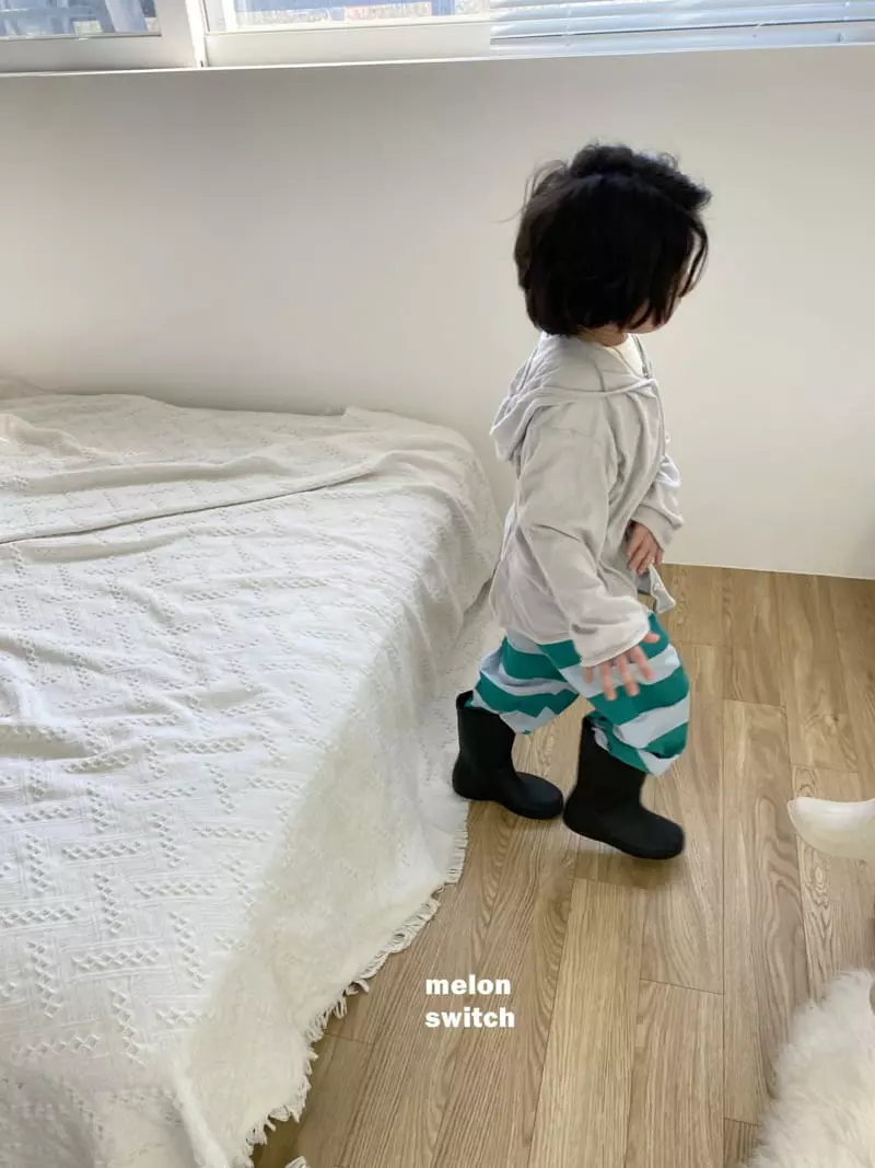 Melon Switch - Korean Children Fashion - #kidzfashiontrend - Stripes Banding Pants - 2