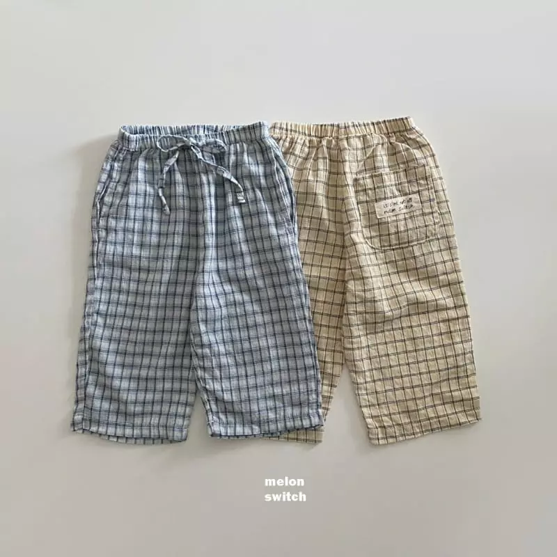 Melon Switch - Korean Children Fashion - #littlefashionista - Check Pants - 11