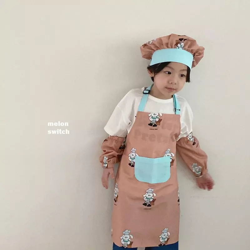Melon Switch - Korean Children Fashion - #magicofchildhood - Bread Rabbit Apron with Hat - 5