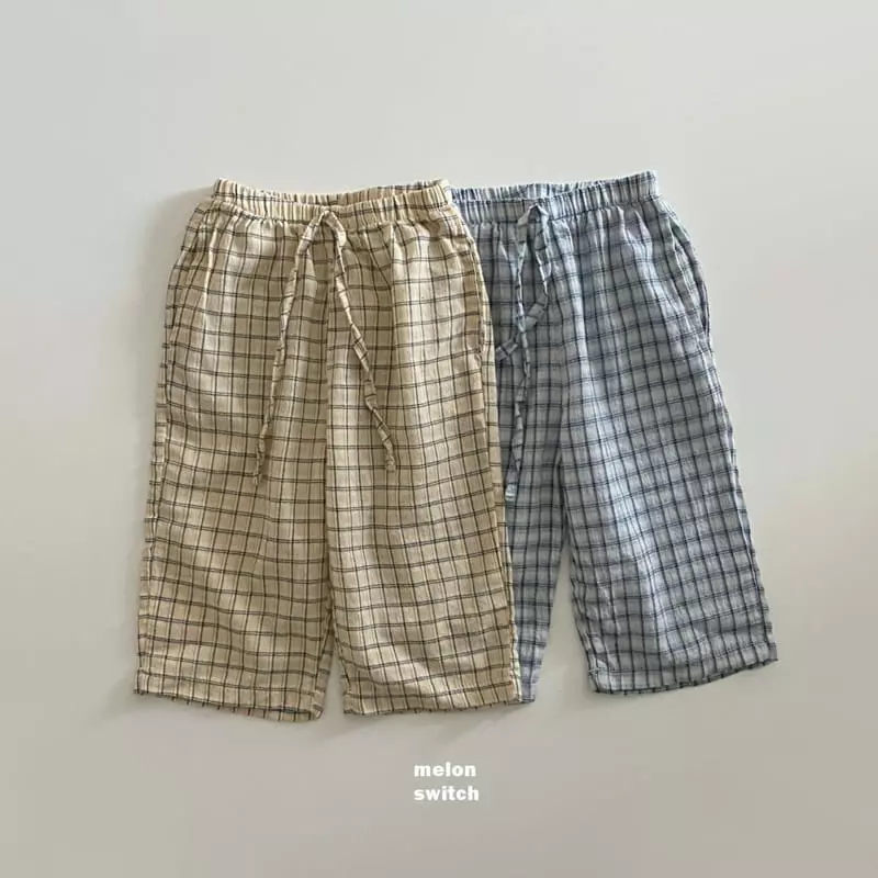 Melon Switch - Korean Children Fashion - #magicofchildhood - Check Pants - 12