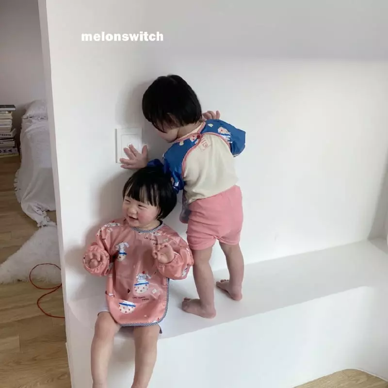 Melon Switch - Korean Children Fashion - #minifashionista - Nyam Nyam Long Sleeves Waterproof Bib - 7