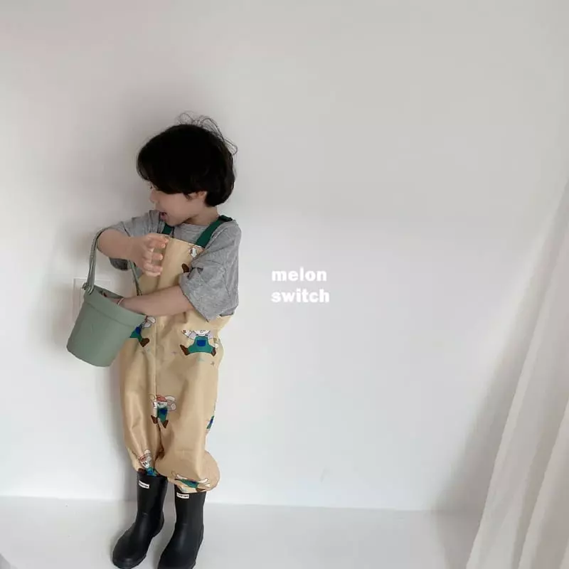 Melon Switch - Korean Children Fashion - #minifashionista - Melon Rabbit Play Dungarees