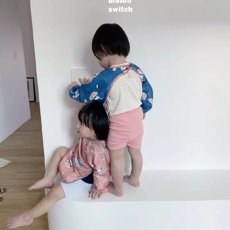Melon Switch - Korean Children Fashion - #prettylittlegirls - Nyam Nyam Long Sleeves Waterproof Bib - 8