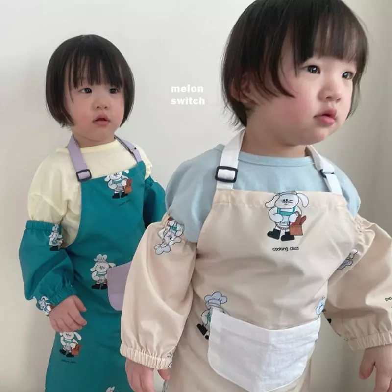 Melon Switch - Korean Children Fashion - #prettylittlegirls - Bread Rabbit Apron with Hat - 7