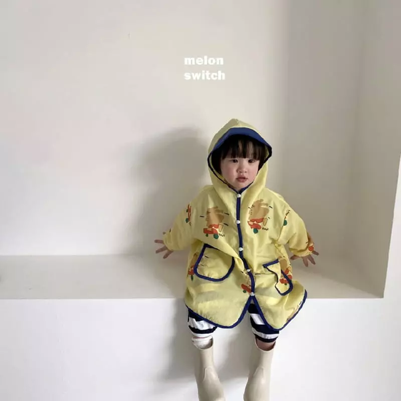 Melon Switch - Korean Children Fashion - #prettylittlegirls - Melon Rabbit Raincoat - 6