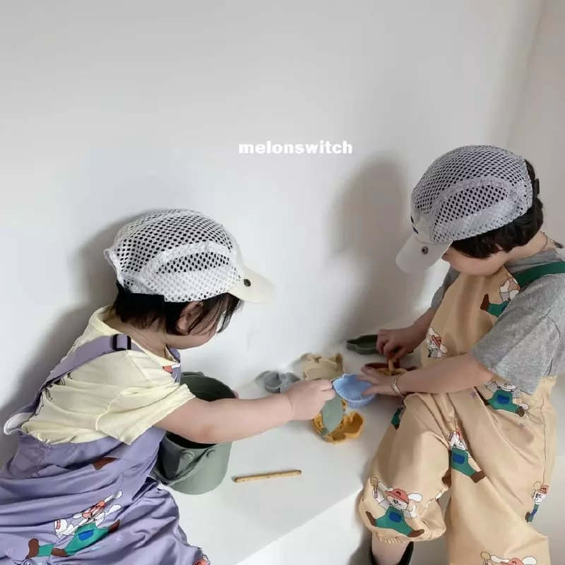 Melon Switch - Korean Children Fashion - #prettylittlegirls - Melon Rabbit Play Dungarees - 2