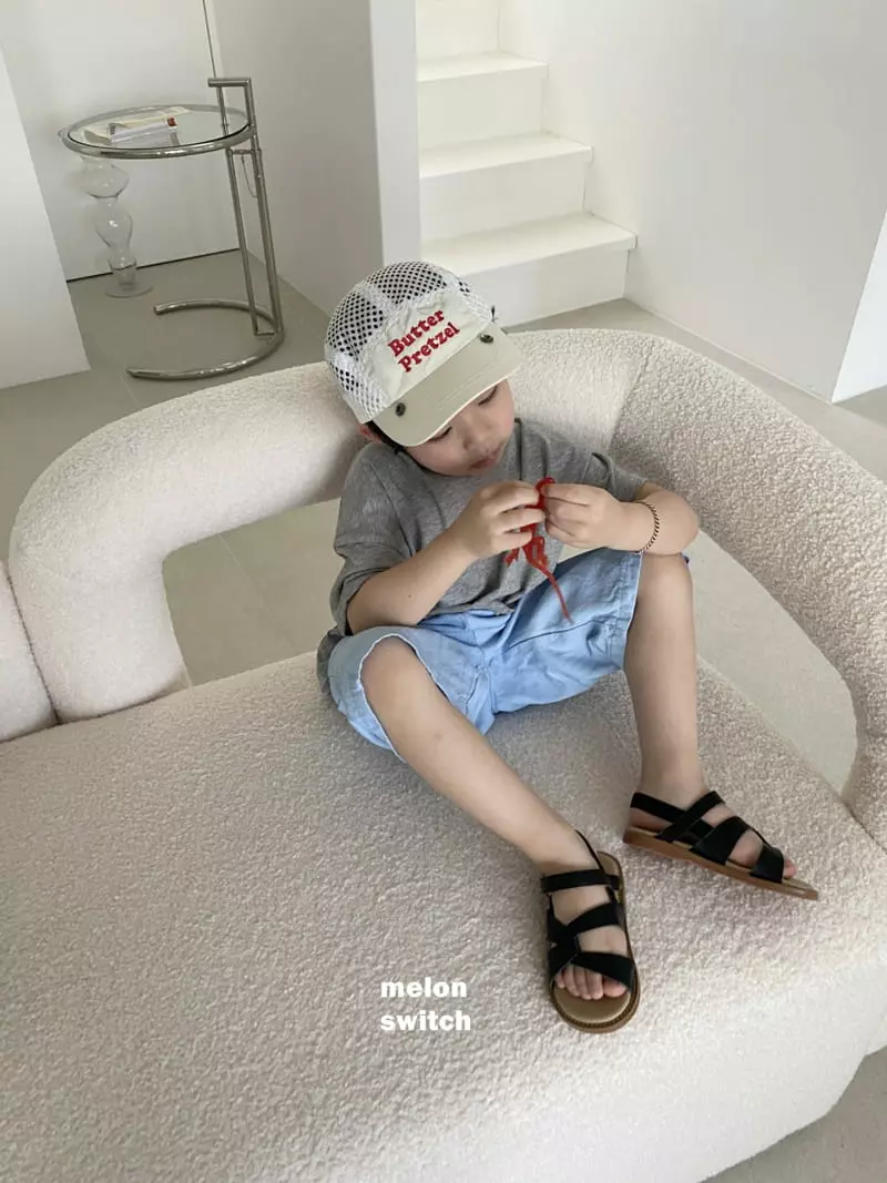 Melon Switch - Korean Children Fashion - #prettylittlegirls - Melon Denim Shorts - 5