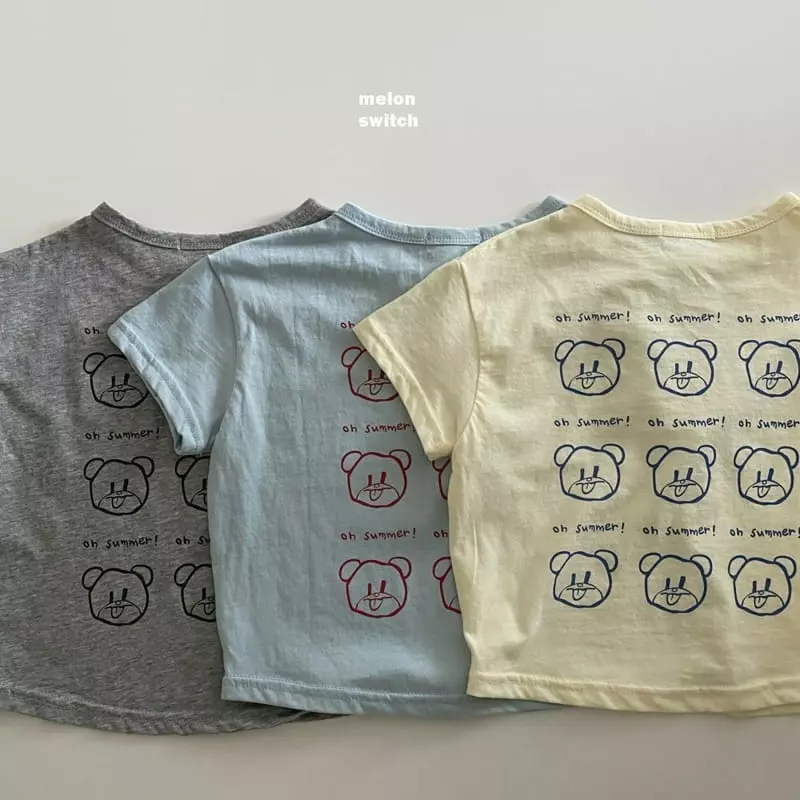 Melon Switch - Korean Children Fashion - #prettylittlegirls - Bear Bear Tee