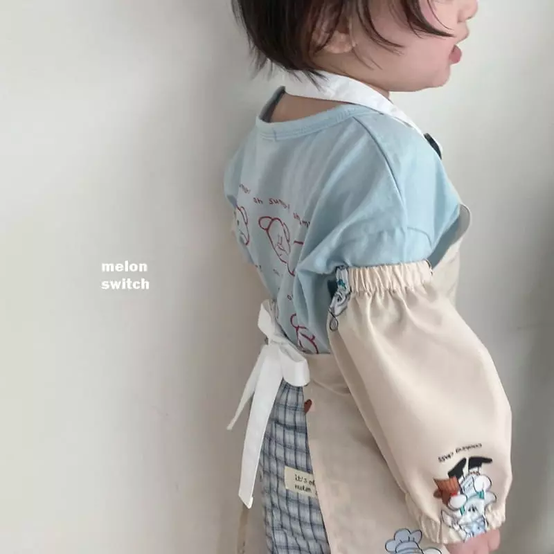 Melon Switch - Korean Children Fashion - #stylishchildhood - Bread Rabbit Apron with Hat - 10