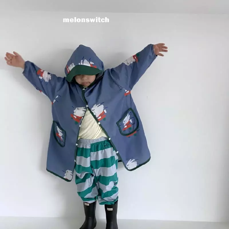 Melon Switch - Korean Children Fashion - #stylishchildhood - Melon Rabbit Raincoat - 9