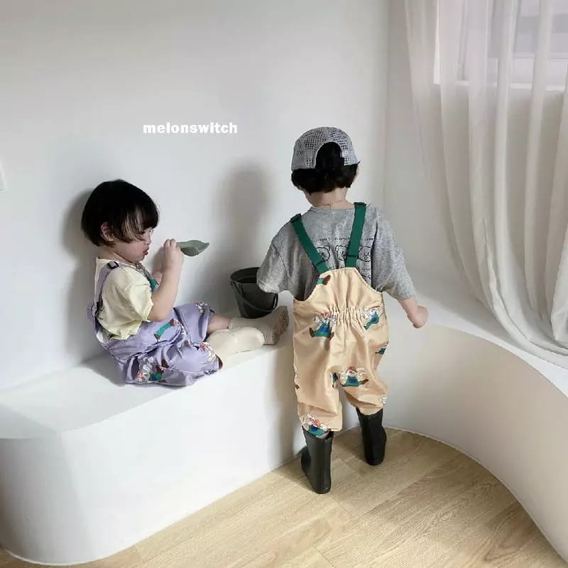 Melon Switch - Korean Children Fashion - #stylishchildhood - Melon Rabbit Play Dungarees - 5