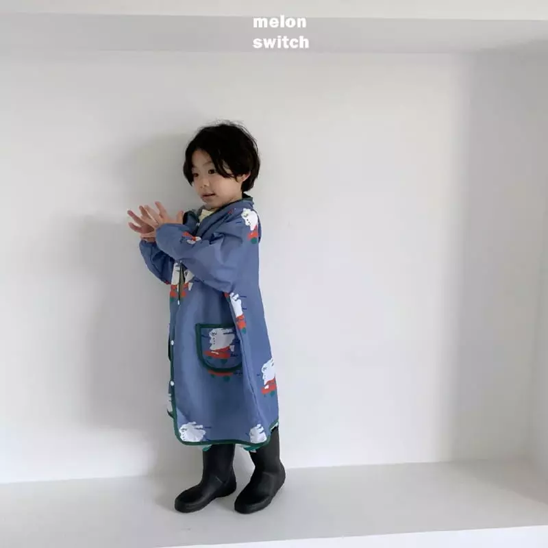 Melon Switch - Korean Children Fashion - #toddlerclothing - Melon Rabbit Raincoat - 8