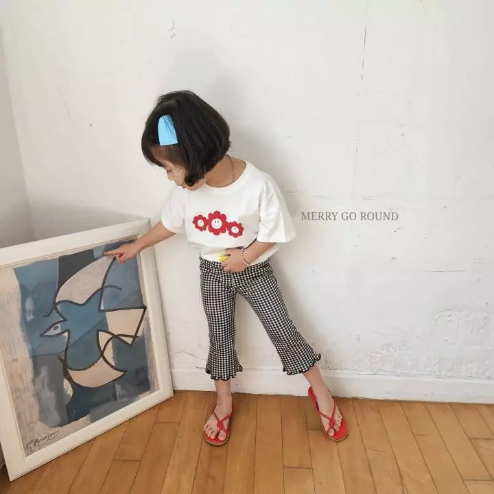 Merry Go Round - Korean Children Fashion - #kidzfashiontrend - Flower Tee - 4