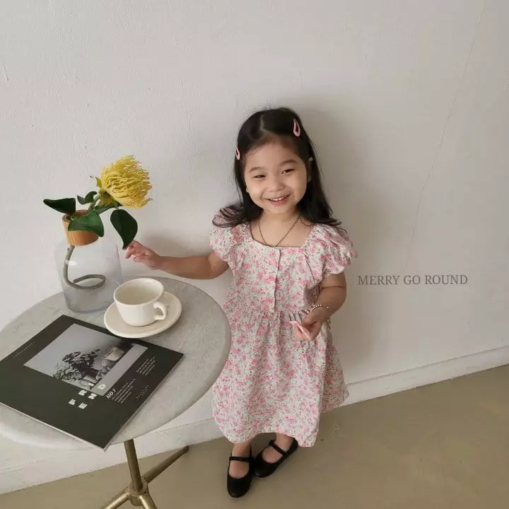 Merry Go Round - Korean Children Fashion - #childofig - Floral One-piece - 8