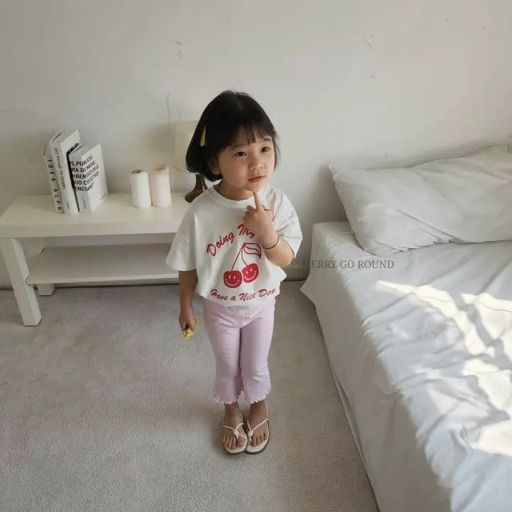 Merry Go Round - Korean Children Fashion - #childofig - Cherry Tee - 2