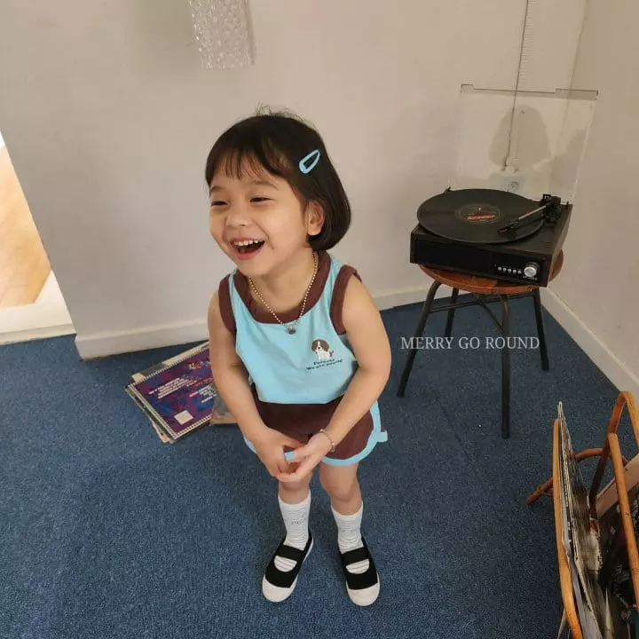 Merry Go Round - Korean Children Fashion - #childrensboutique - Puppy Top Bottom Set - 5