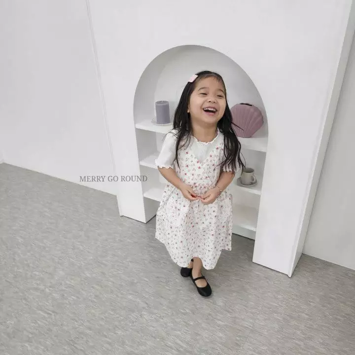 Merry Go Round - Korean Children Fashion - #childrensboutique - Lace Pocket One-piece - 9