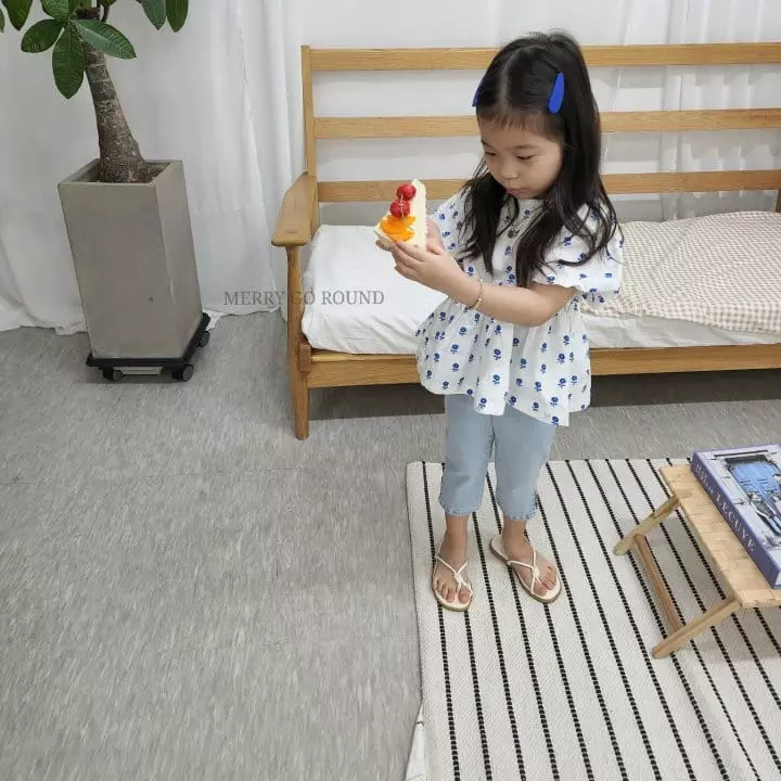 Merry Go Round - Korean Children Fashion - #childrensboutique - Puff Ribbon Blouse - 6