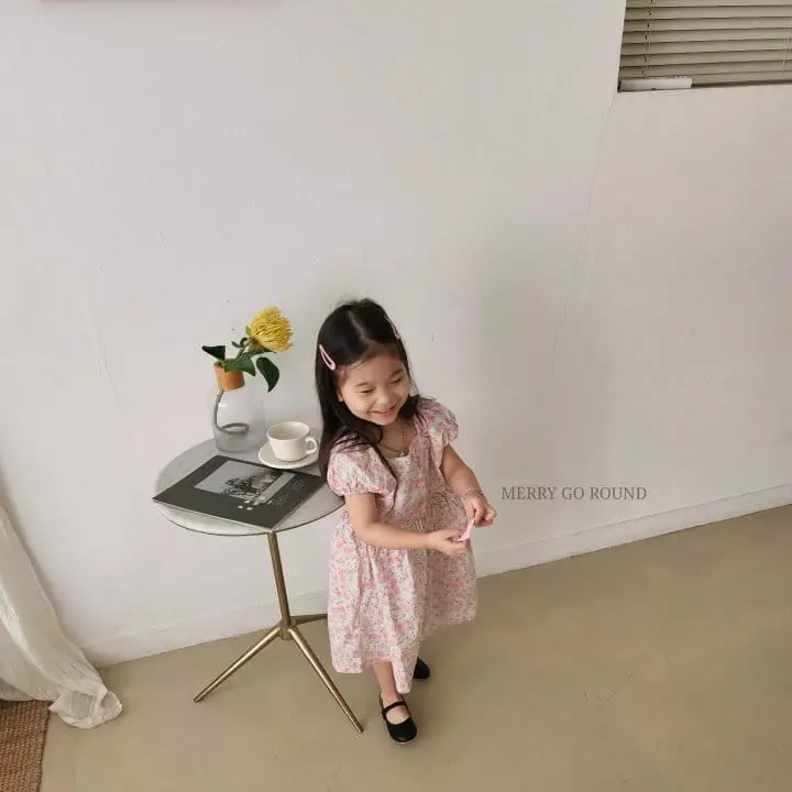 Merry Go Round - Korean Children Fashion - #designkidswear - Floral One-piece - 10