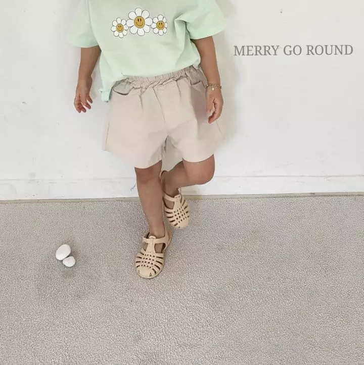 Merry Go Round - Korean Children Fashion - #designkidswear - Cotton Shorts - 9