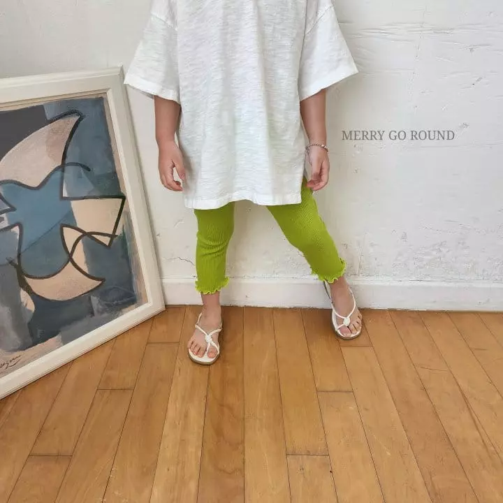 Merry Go Round - Korean Children Fashion - #designkidswear - Rib Leggings