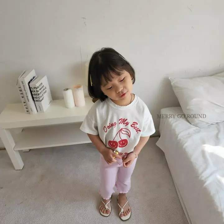 Merry Go Round - Korean Children Fashion - #discoveringself - Cherry Tee - 5