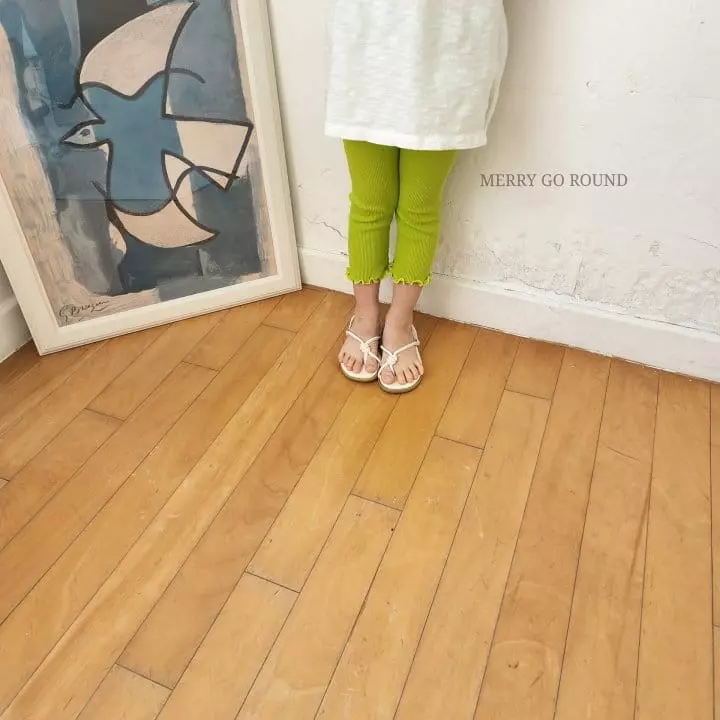 Merry Go Round - Korean Children Fashion - #discoveringself - Rib Leggings - 2