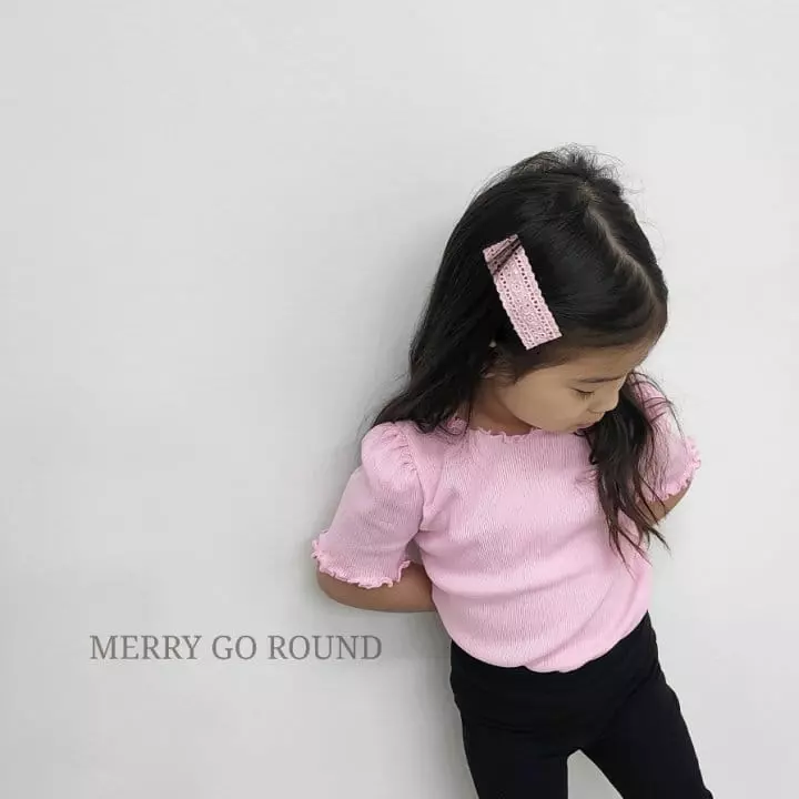 Merry Go Round - Korean Children Fashion - #discoveringself - Rib Terry Tee