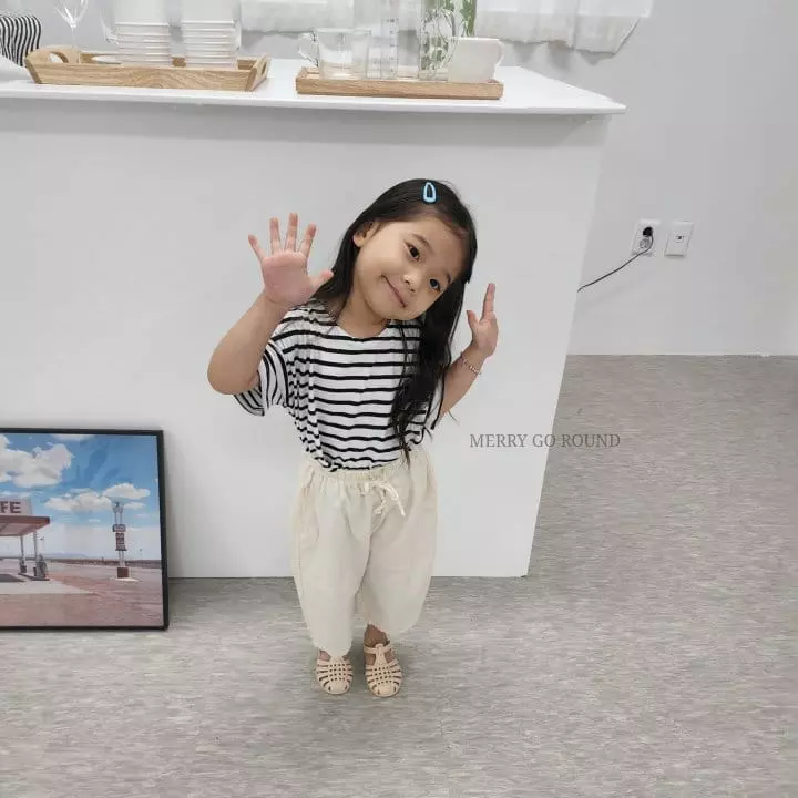 Merry Go Round - Korean Children Fashion - #kidsshorts - Saint Stripes Tee