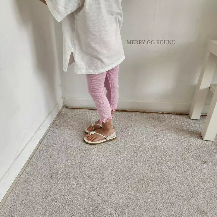 Merry Go Round - Korean Children Fashion - #kidsstore - Rib Leggings - 5