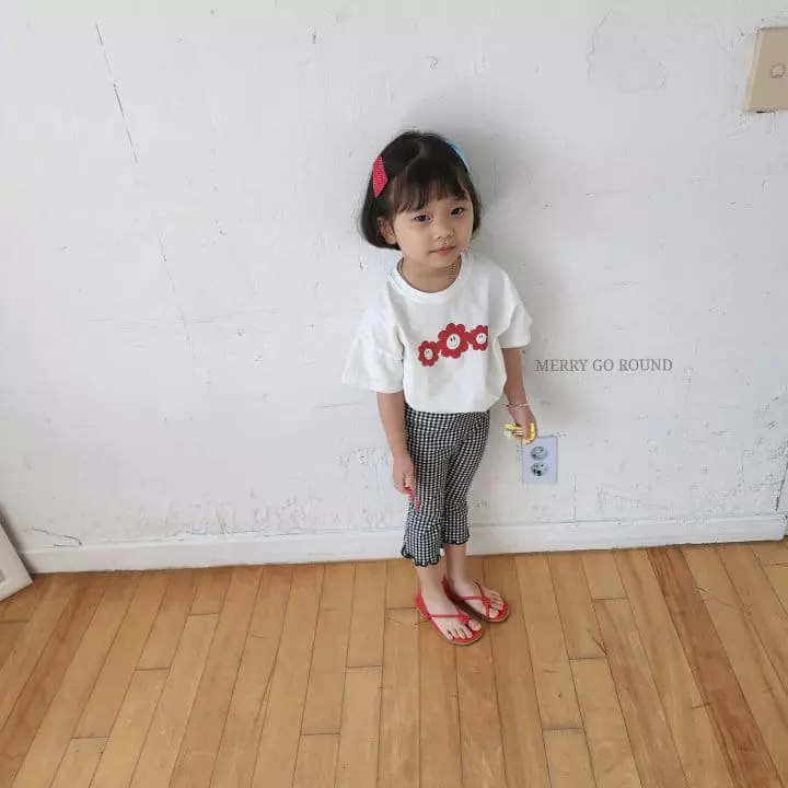Merry Go Round - Korean Children Fashion - #kidzfashiontrend - Flower Tee - 3