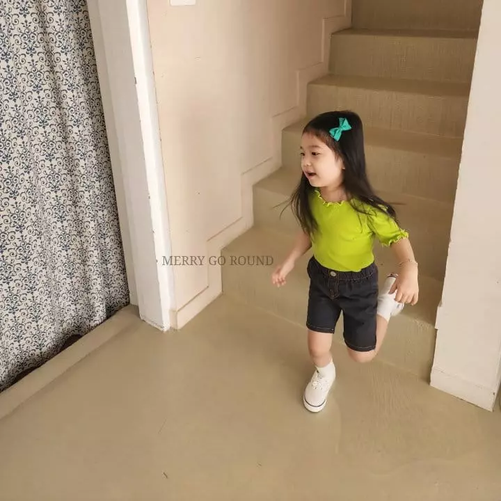 Merry Go Round - Korean Children Fashion - #kidzfashiontrend - Rib Terry Tee - 5