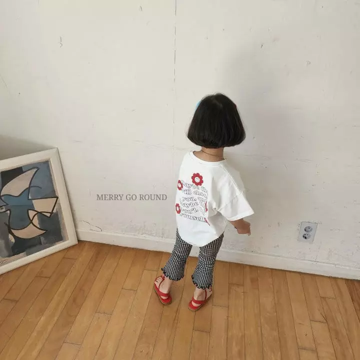Merry Go Round - Korean Children Fashion - #littlefashionista - Flower Tee - 5