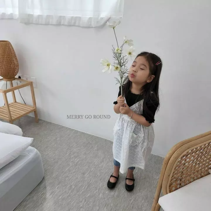 Merry Go Round - Korean Children Fashion - #littlefashionista - Lace Pocket One-piece - 3