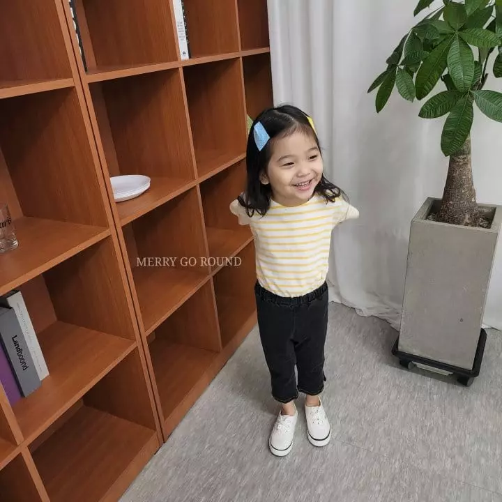 Merry Go Round - Korean Children Fashion - #littlefashionista - Saint Stripes Tee - 5