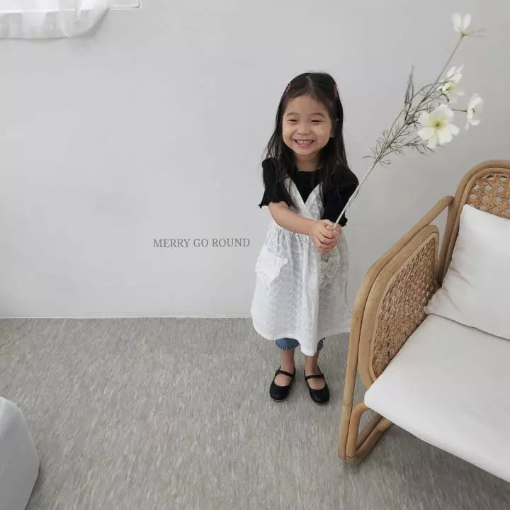 Merry Go Round - Korean Children Fashion - #littlefashionista - Lace Pocket One-piece - 4