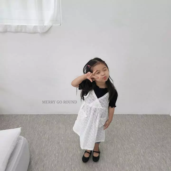 Merry Go Round - Korean Children Fashion - #minifashionista - Lace Pocket One-piece - 5