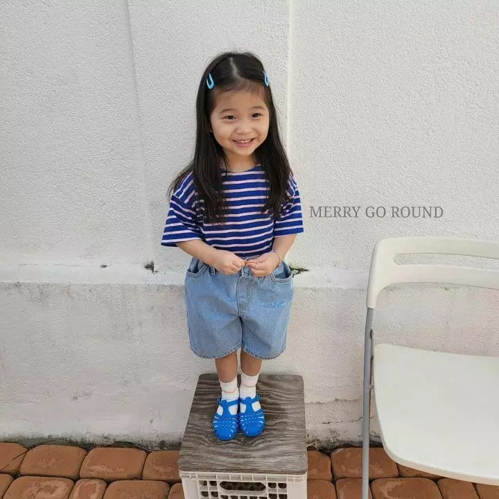 Merry Go Round - Korean Children Fashion - #prettylittlegirls - Saint Stripes Tee - 8