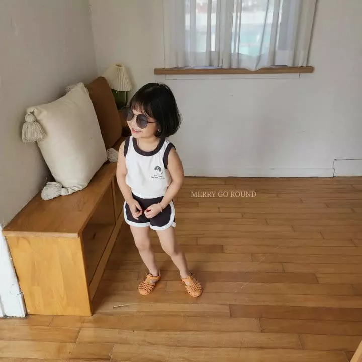 Merry Go Round - Korean Children Fashion - #stylishchildhood - Puppy Top Bottom Set - 3