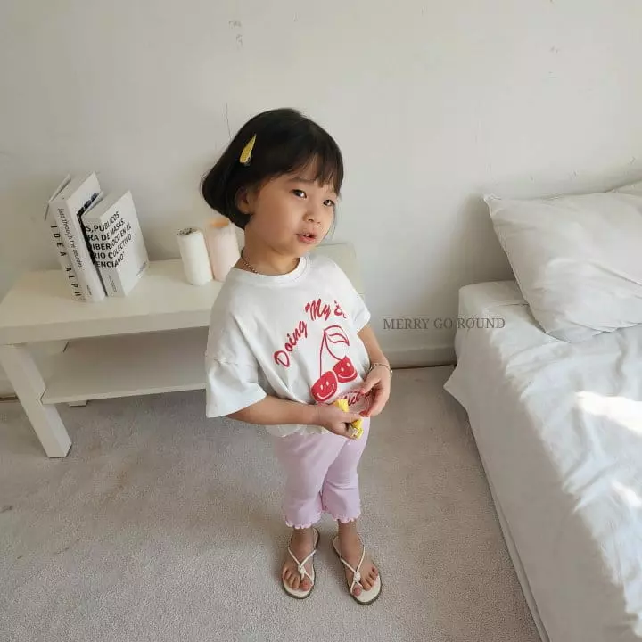 Merry Go Round - Korean Children Fashion - #stylishchildhood - Cherry Tee