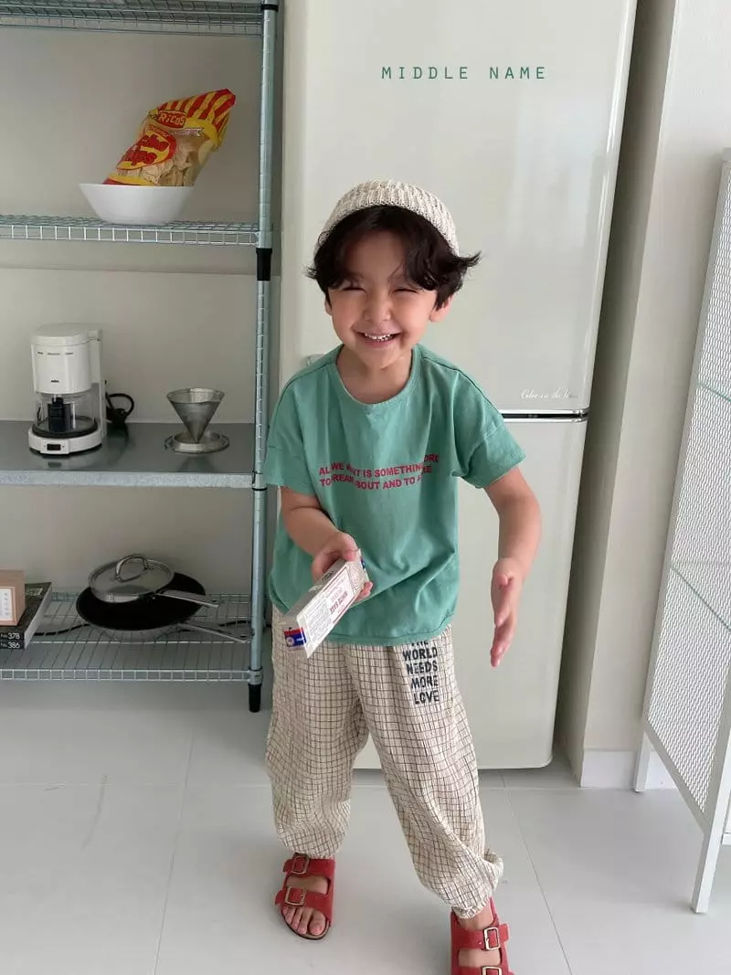 Middle Name - Korean Children Fashion - #Kfashion4kids - Lettering Tee - 6