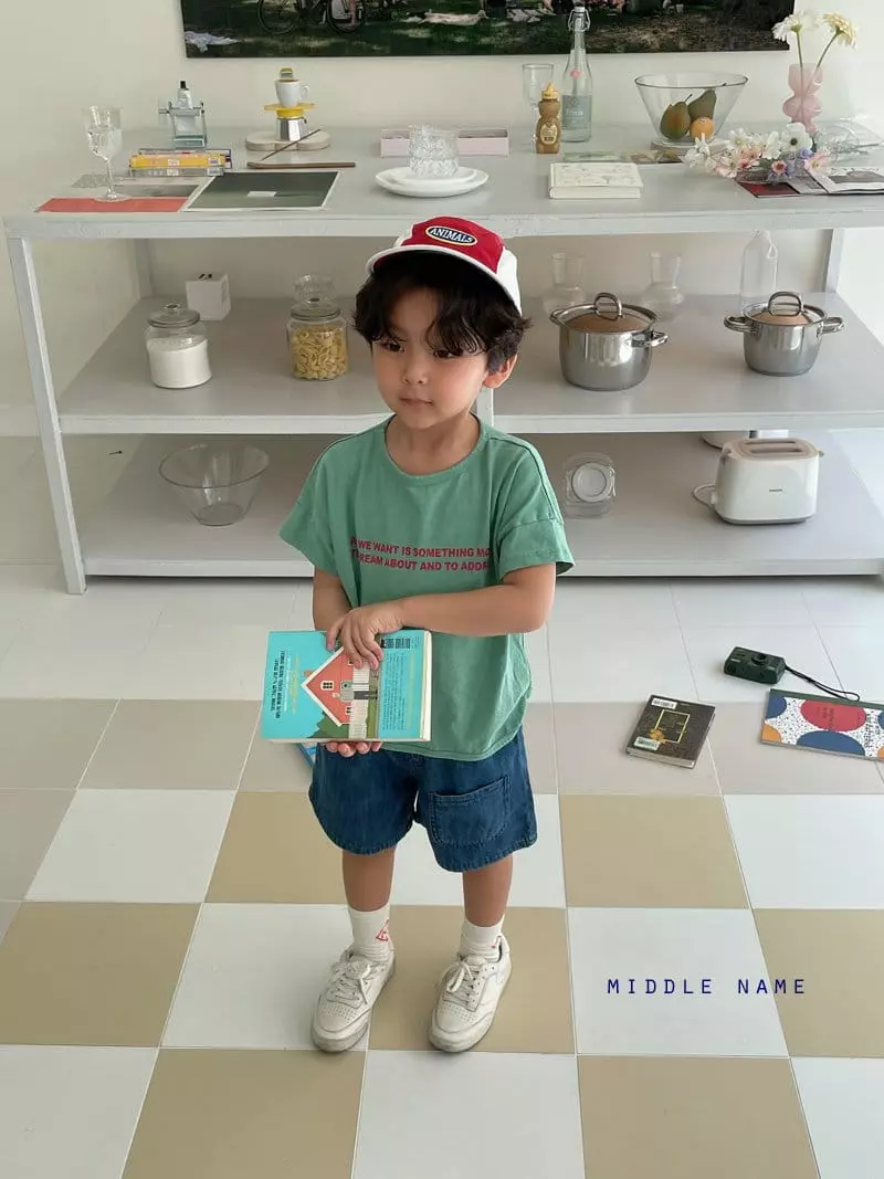 Middle Name - Korean Children Fashion - #childofig - Denim Shorts - 2