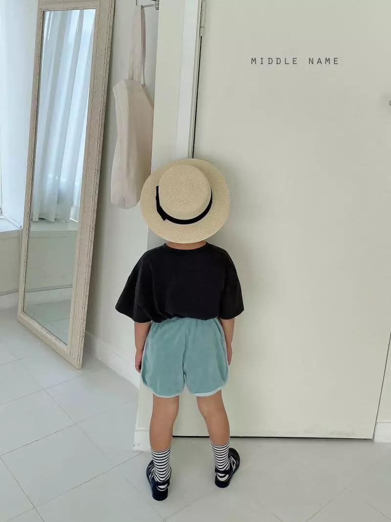 Middle Name - Korean Children Fashion - #fashionkids - Terry Piping Shorts - 3