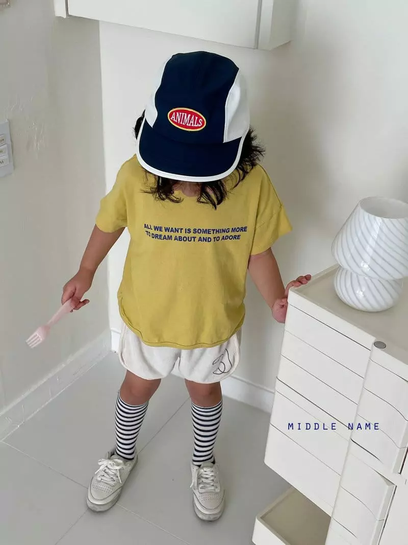 Middle Name - Korean Children Fashion - #fashionkids - Terry Piping Shorts - 4