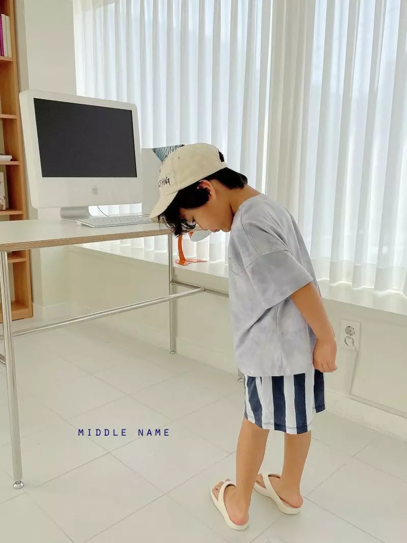 Middle Name - Korean Children Fashion - #kidsshorts - Mist Tee
