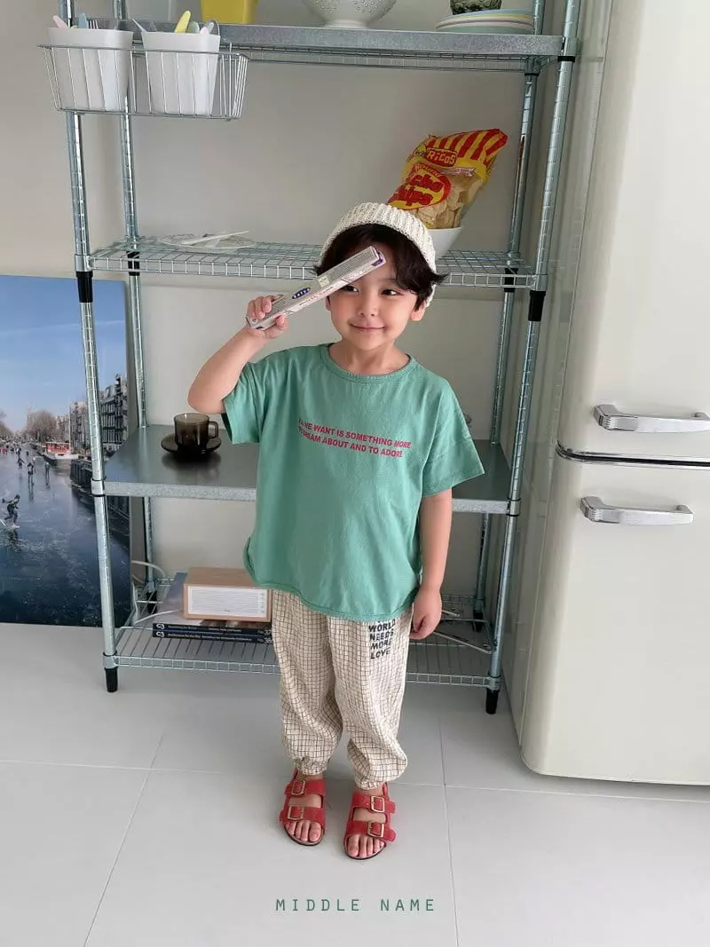 Middle Name - Korean Children Fashion - #littlefashionista - Love Jogger Pants - 3