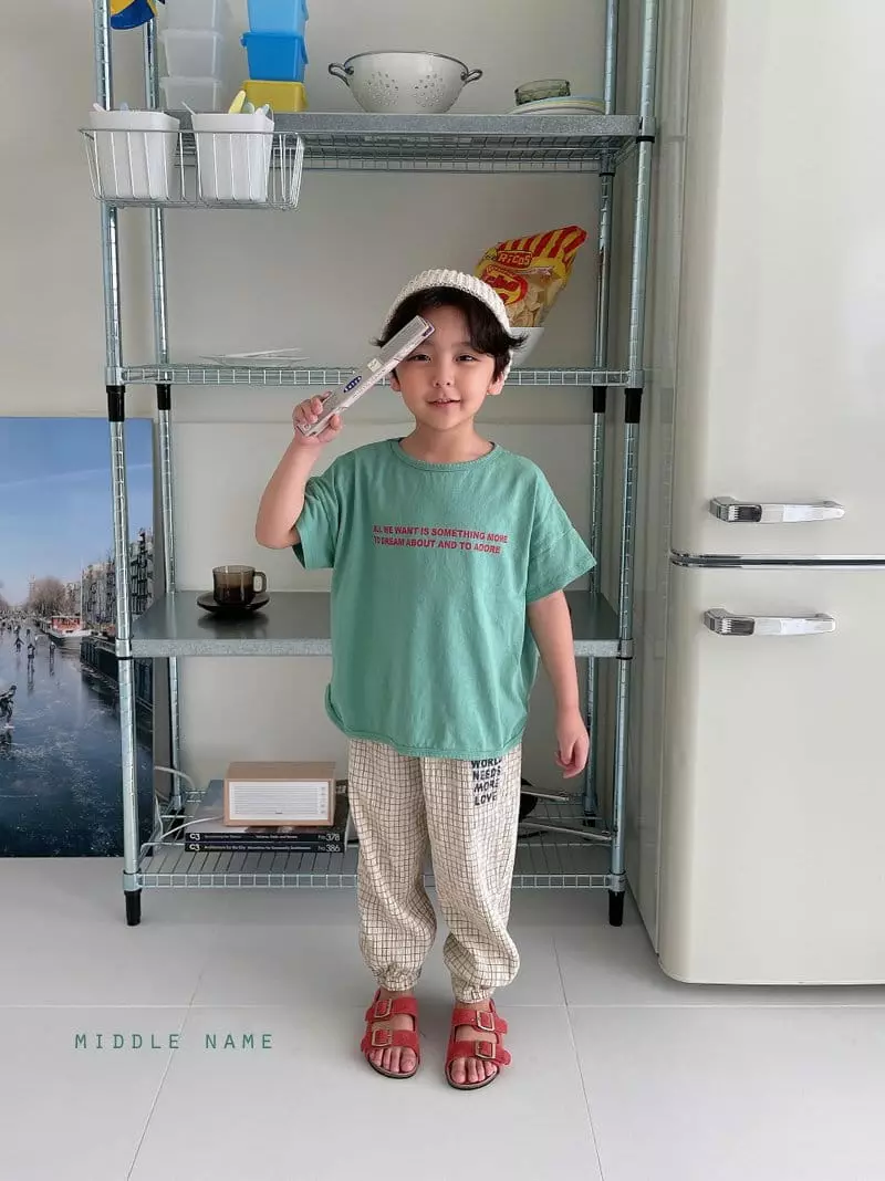 Middle Name - Korean Children Fashion - #magicofchildhood - Lettering Tee - 8