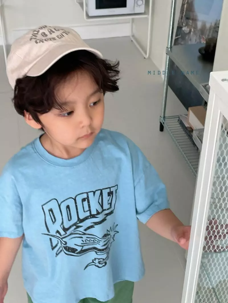 Middle Name - Korean Children Fashion - #magicofchildhood - Rocket Tee - 4